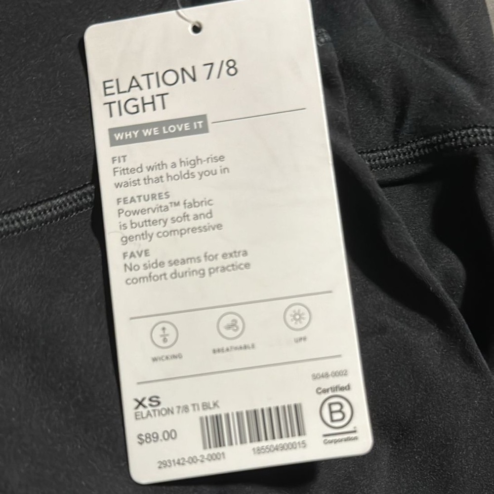 Athleta Elation 7/8 Tight // Black #293142 - Picture 15 of 16